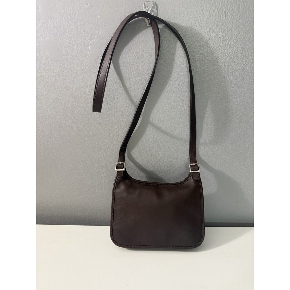 Vintage Coach Mini Hippie Flap Leather Brown Crossbody Handbag C03-9132